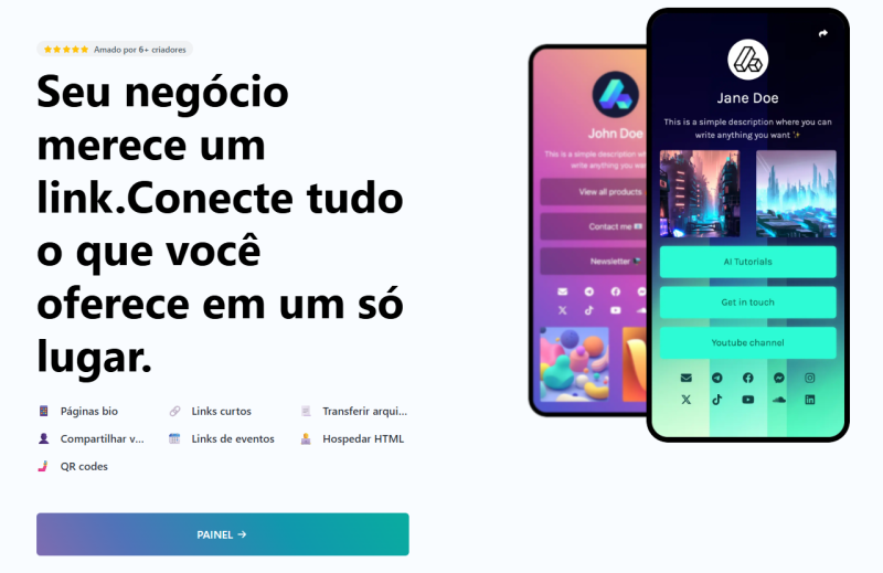 Link Bio Para sua Rede Social