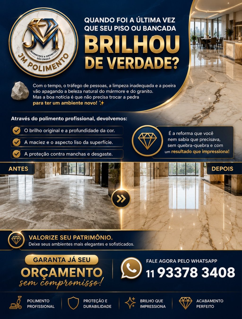 Galeria ✨ JM Polimento – Mármores e Granitos ✨
