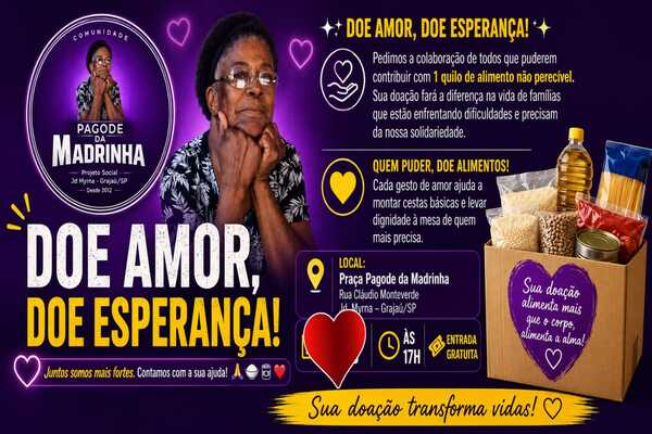 💜 PAGODE DA MADRINHA – TRANSFORMANDO VIDAS DESDE 2012 💜