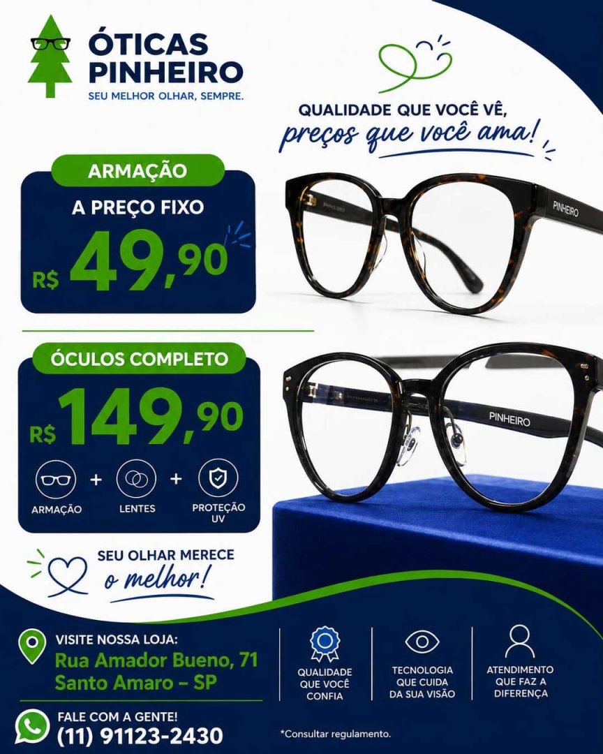 Óculos em destaque
