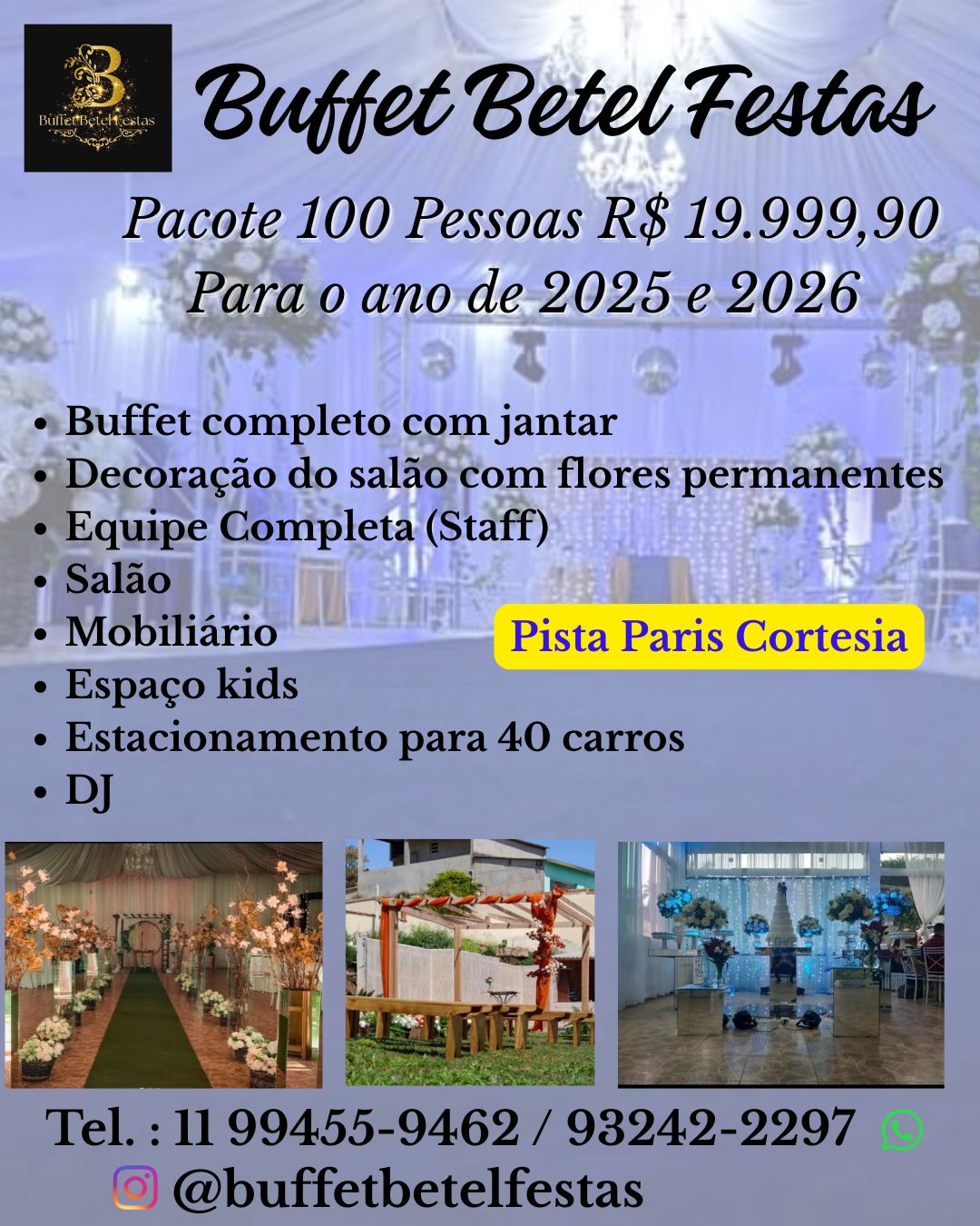 Casamento Completo na zona sul