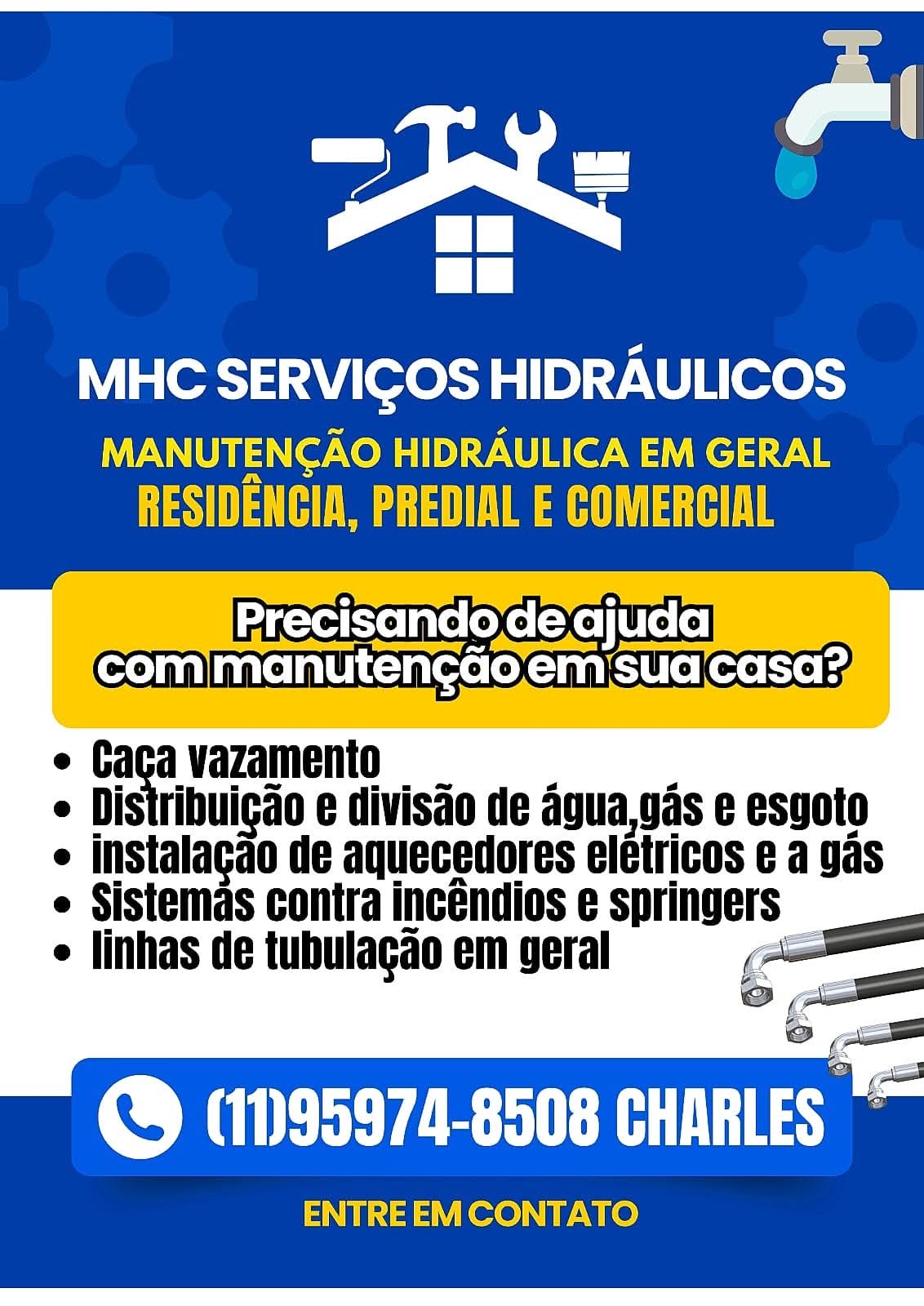 M.H.C SERVIÇOS HIDRAULICOS