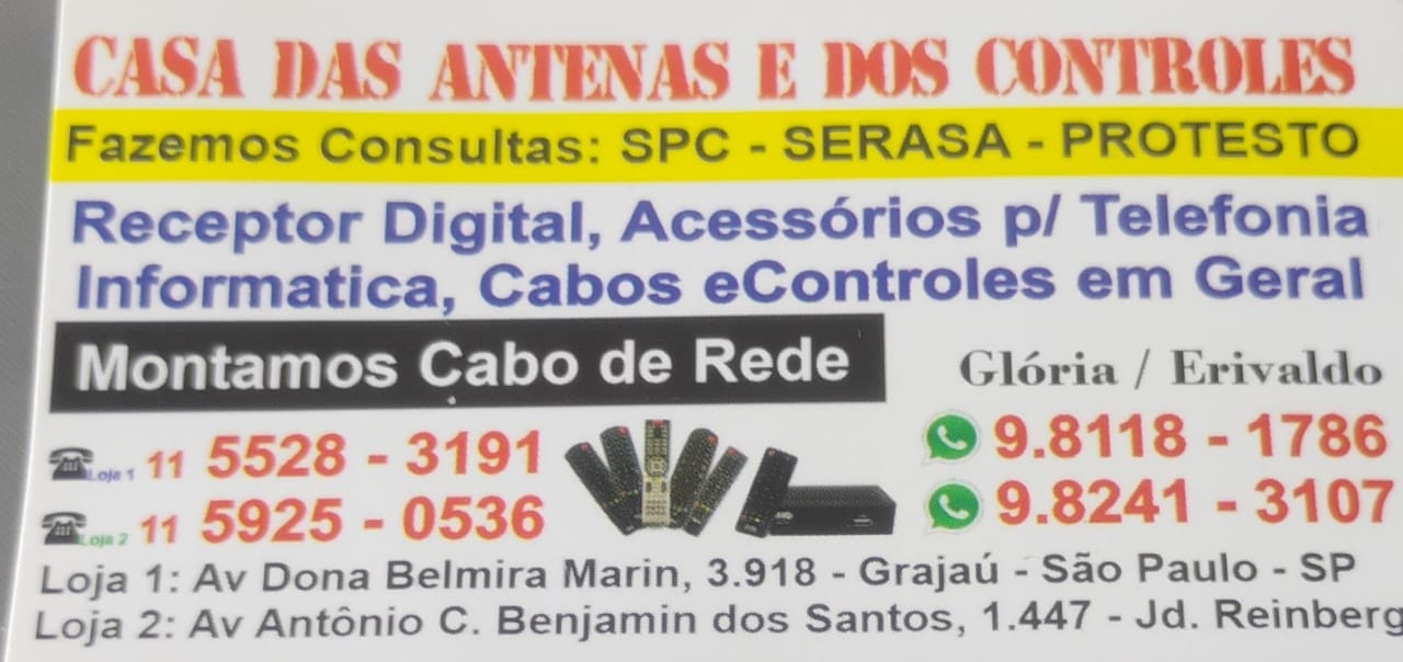CASA DE ANTENAS E DOS CONTROLES