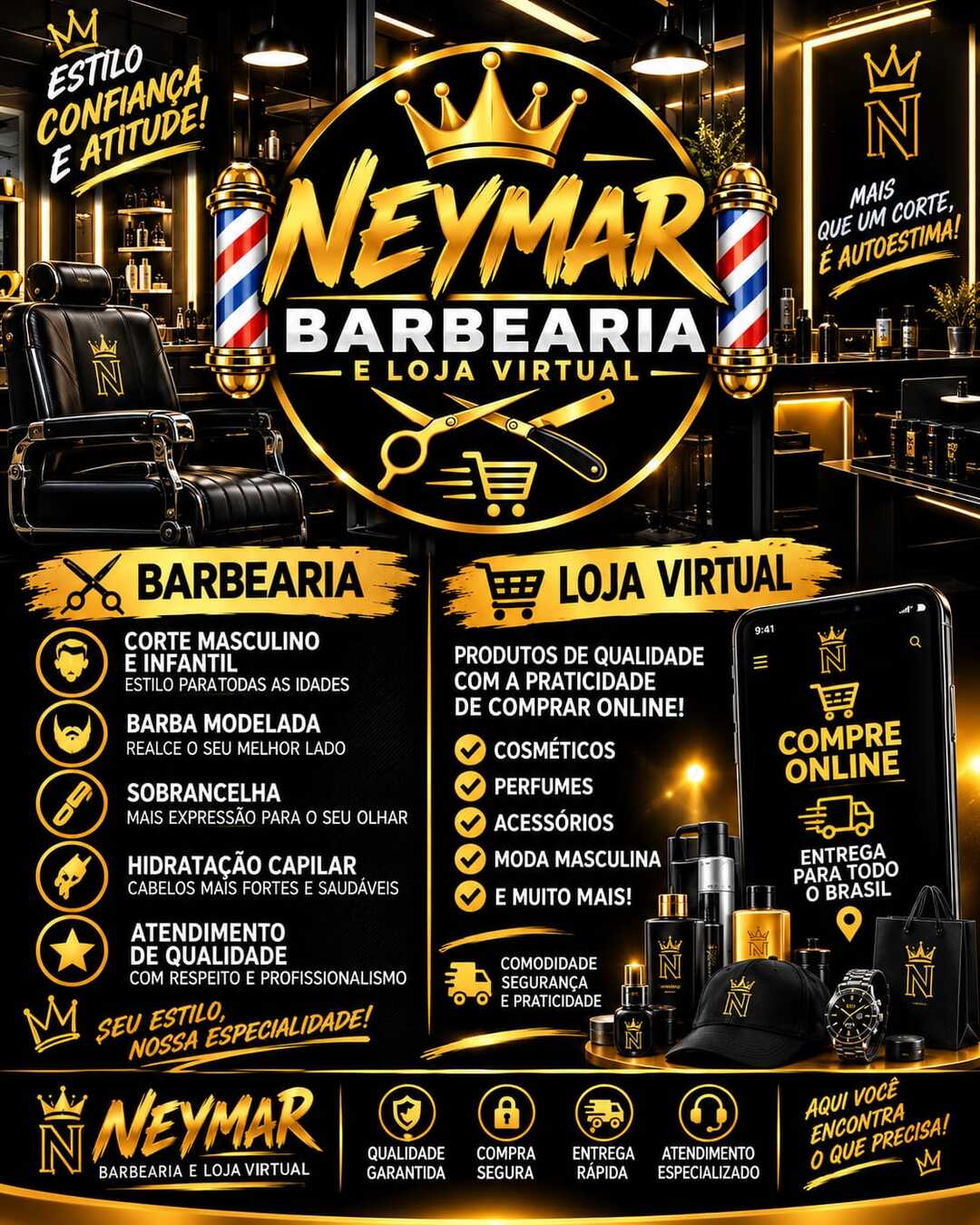 Galeria  NEYMAR BARBEARIA E LOJA VIRTUAL