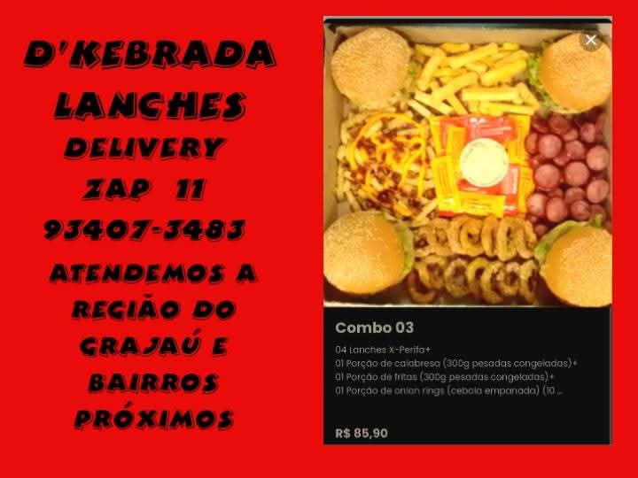 D KEBRADA LANCHES TOP10