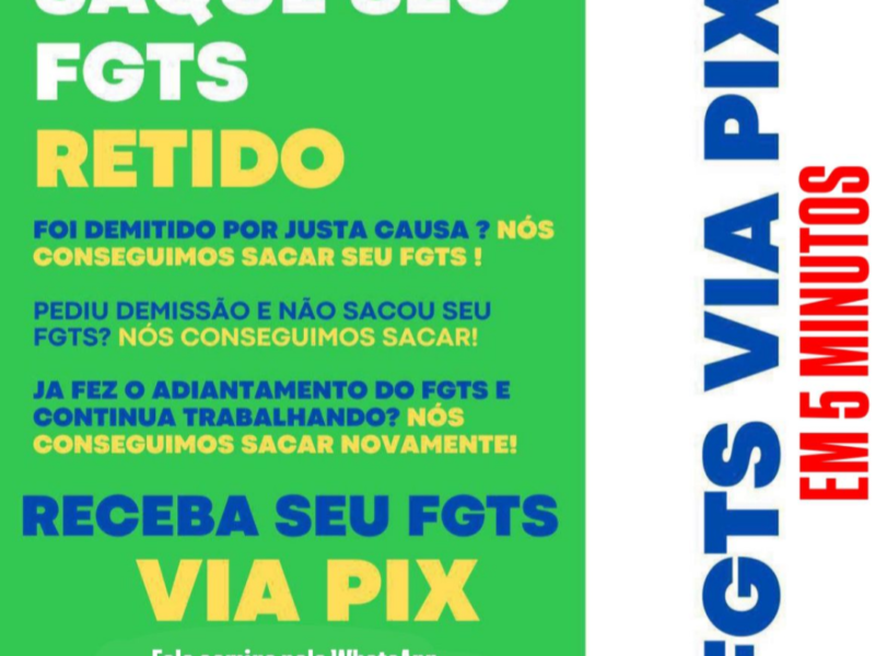 FGTS VIA PIX EM 5 MINUTOS