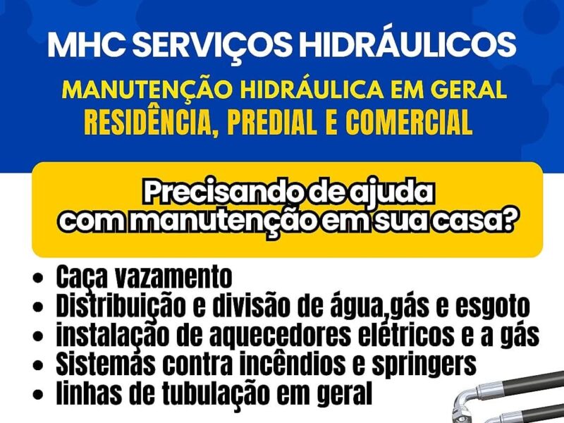 M.H.C SERVIÇOS HIDRAULICOS