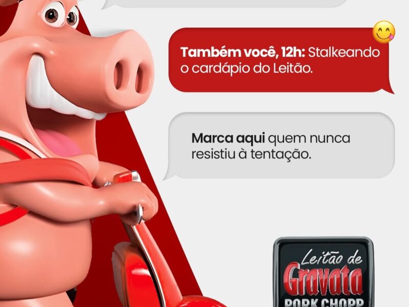 Leit&atilde;o de Gravata - Pork Chopp