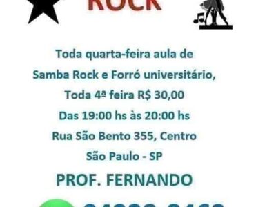 AULA DE SAMBA ROCK