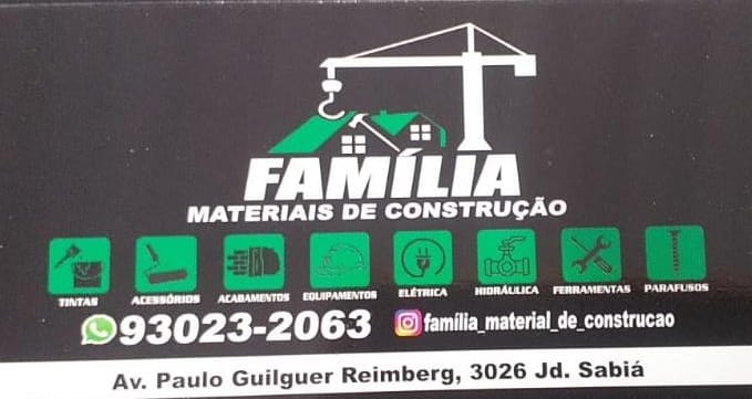 FAMILIA MATERIAL DE COSTRUÇÃO