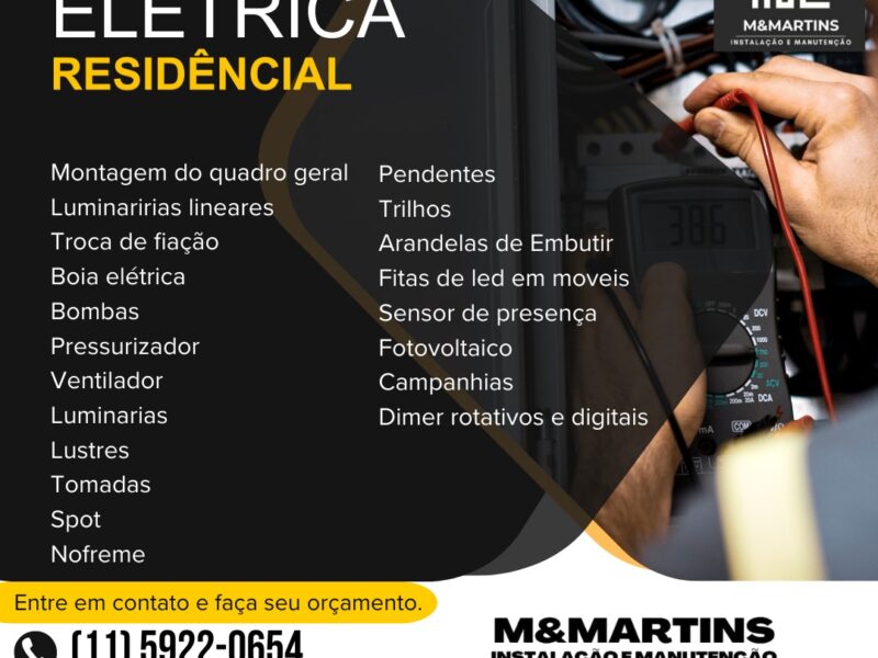 M&MARTINS INSTALAÇÃO E MANUTENÇÃO